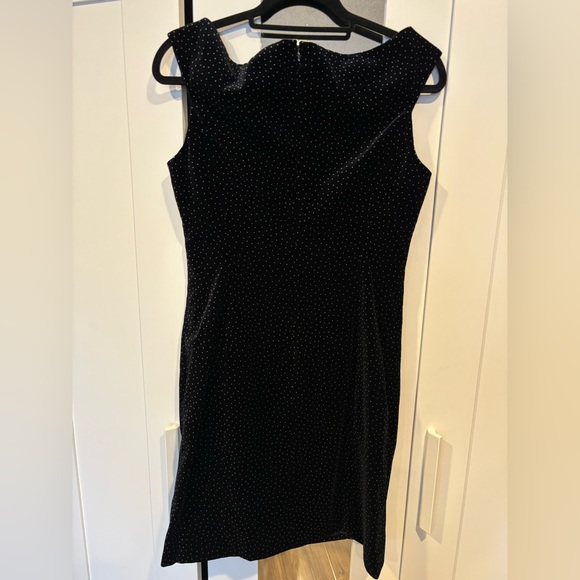 NWT - Theory Off The Shoulder Dress in Dotted Velvet - Picture 5 of 8